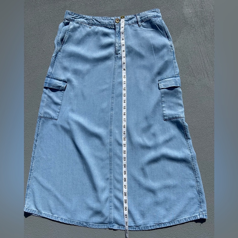 274. J. Jill Denim Women’s Cargo Midi Skirt - Picture 11 of 15